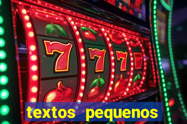 textos pequenos para alfabetizar